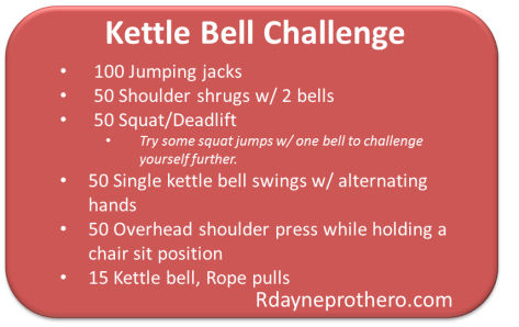 kettle bell workout challenge